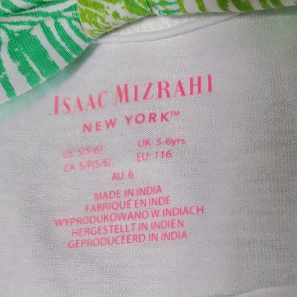 Isaac Mizrahi girl's 2 piece tropical skorts set, graphic tee Size 5/6 - Picture 6 of 12